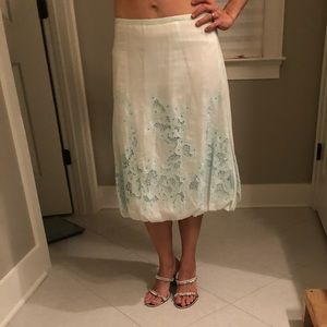 Catherine Malandrino  pale blue detail skirt sz 4